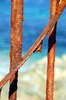 Oxidized balcony to the ocean