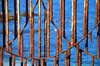 Oxidized balcony to the ocean