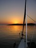 sailing into sunset