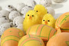 easter eggs and little chicks