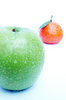 Apple and mandarin.