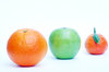 Orange apple mandarin.