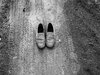Traces / Old shoes on the path