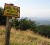 Old border sign