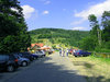 Tourist base in mountains.