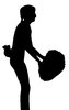 Cheerleader silhouette