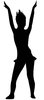 Cheerleader silhouette