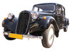 Old black car