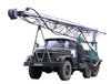 Mobile drilling vehicle.