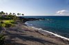 Black sand beach