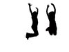 jumping couple