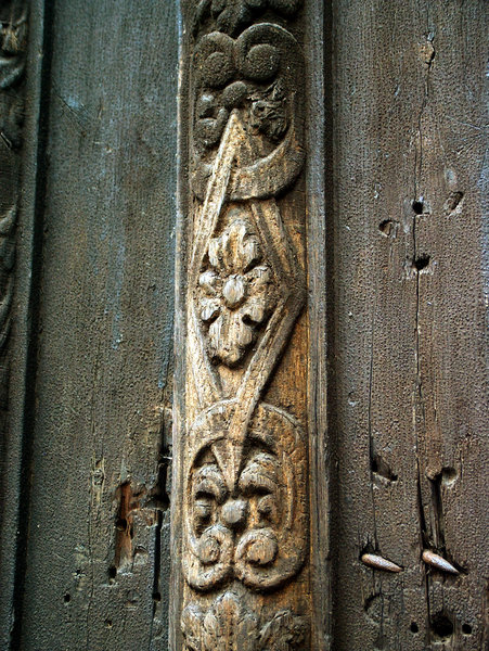Renaissance doors decoration: Detail from renaissance doors decoration in Wroclaw (Poland)