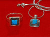 Turquoise and silver  jeweller
