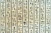 Ancient egyptian scripture on 