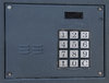 Intercom on the door of block