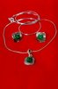 Malachite jewellery