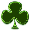 Club symbol from blackjack car