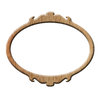 Oval decorative picture frame 
