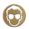 Face with safety lenses 1