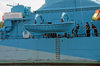 Lifeboat on old polish warship