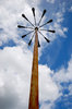 Clouds over street lamp on rus