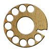 Telephone rotary dial pictogra