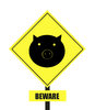 Beware sign 1