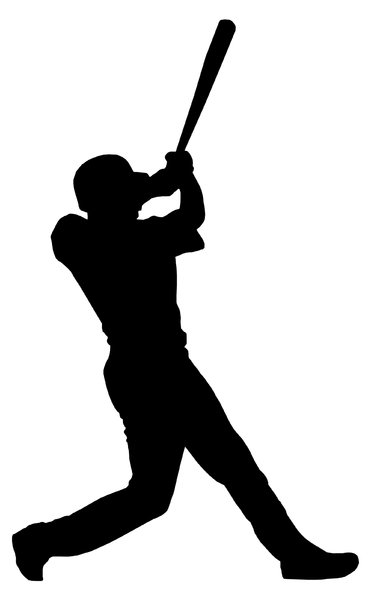 free clipart baseball player silhouette - photo #25