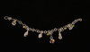 Silver bracelet with pearls an