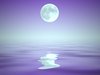 Watery Background With Moon