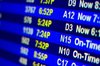 Timetable at the airport...