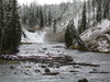 Winter river in Yellowstone Pa