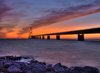 Bridge in sunset - HDR