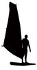 Windsurfer silhouette