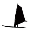 Windsurfer silhouette