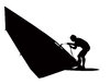 Windsurfer silhouette
