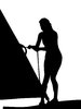 Windsurfer silhouette