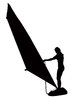 Windsurfer silhouette
