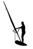 Windsurfer silhouette