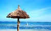 Umbrella by the ocean