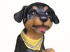 Cute dog statuette