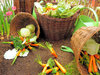 plastic vegetable still life