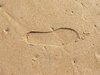 prints in the sand
