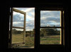 through the windows