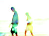 Couple Walking on the Beach- A