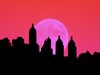 City Sillhouettes With Moon 2