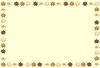 Glass Flower Border in Sepia