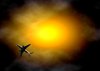 Plane in Sunset
