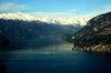 Flying on lake of Como (Italy)