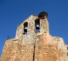 romanic church with storknest